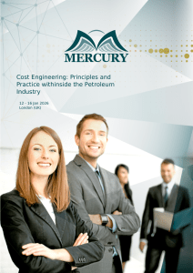 Cost Engineering in Petroleum Industry Course - London 2026