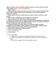 OB 354 Power & Negotiation Test Study Guide | Colquitt, LePine, Wesson