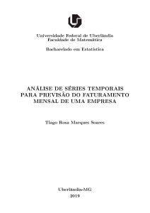 An&aacute;lise de S&eacute;ries Temporais para Previs&atilde;o de Faturamento