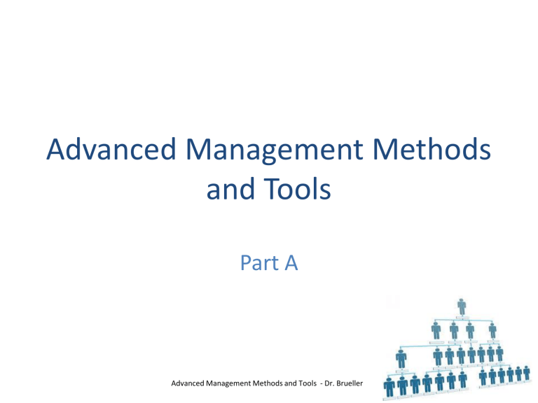 Advanced Management Methods & Tools Presentation