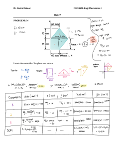 Centroid Problems: Engineering Mechanics I Homework