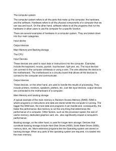 The Computer System: Hardware, Software, and Components Explained