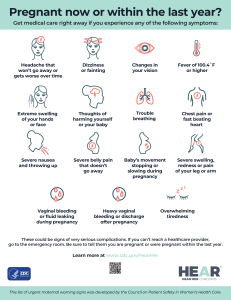 Urgent Maternal Warning Signs: Pregnant Now or Last Year?