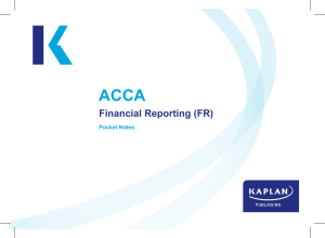 ACCA Financial Reporting (FR) Pocket Notes 2024 - Kaplan Study Guide