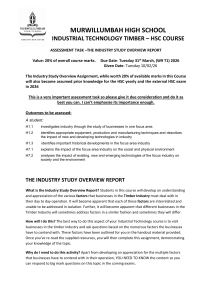 Murwillumbah High School Industrial Technology Timber HSC Assessment