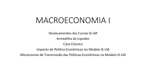 MODELO IS-LM POL&Iacute;TICAS ECON&Ocirc;MICAS