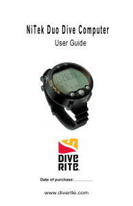 NiTek Duo Dive Computer User Guide | Features, Specs & Operation