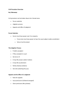 Civil Procedure Overview: Key Concepts & Litigation Process
