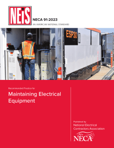 Electrical Equipment Maintenance: NECA 91-2023 Standard