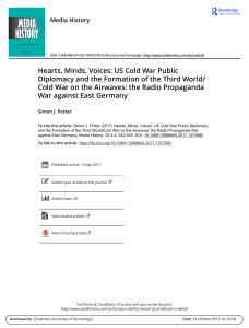 US Cold War Public Diplomacy & Radio Propaganda Review