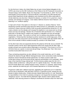 US Absence at COP30: Shadow Influence, Media Bias & Climate Diplomacy