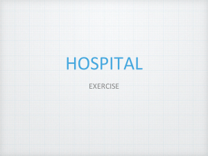 Proposed District Hospital Design Exercise