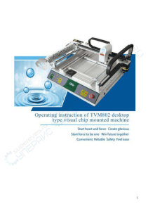 TVM802 Desktop Chip Mounter Operating Instructions