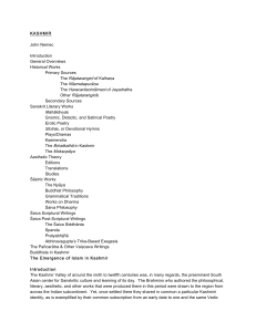 Kashmir: A Comprehensive Bibliography of Sanskritic Culture & History