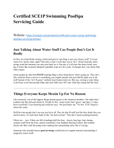 Pool & Spa Servicing Guide: Essential Maintenance Tips