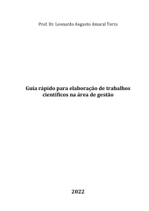 Guia para Elaboração de Artigos Científicos em Gestão
