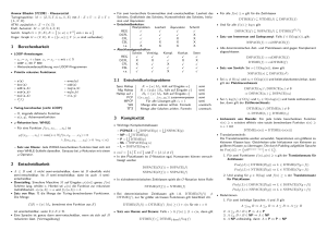Theoretische Informatik Klausurzettel