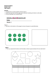 Grade 2 Booklet Feedback: High Support