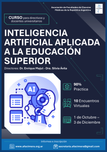 Curso de IA en Educaci&oacute;n Superior para Personal Universitario