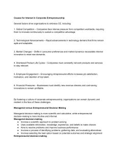 Corporate Entrepreneurship & New Entry Strategies: A Comprehensive Guide