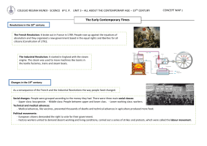 19th Century History: Contemporary Age Revolutions Concept Map