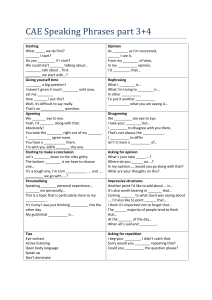 CAE Speaking Phrases Part 3+4: Advanced English Exam Prep Guide