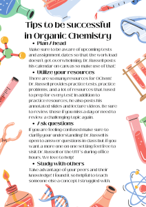 Organic Chemistry Success Tips & Study Guide