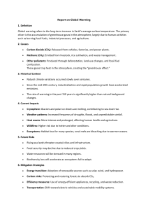 Global Warming Report: Causes, Impacts & Mitigation