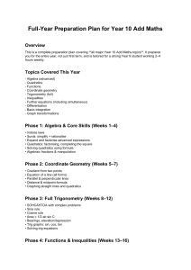 Year 10 Add Maths Full-Year Preparation Plan | Study Guide