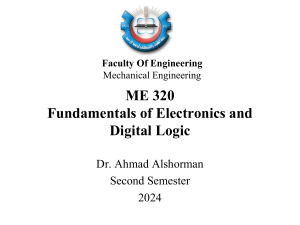 Mechatronics: Electronics & Digital Logic Fundamentals