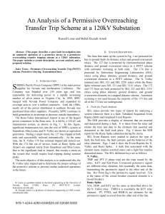 POTT Scheme Analysis at 120kV Substation