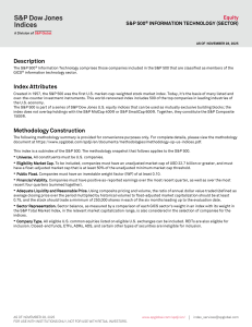 S&P 500 Information Technology Sector Index Fact Sheet | S&P Dow Jones
