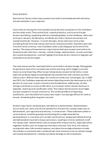 Threats to Coral Reefs: Climate Change, Sedimentation, Tourism, Development