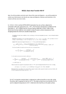 Heat Transfer Homework: Convection Problems