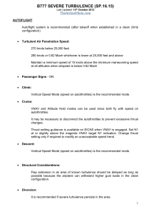 B777 Severe Turbulence: Autoflight & Manual Flight Procedures