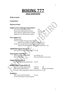 Boeing 777 Oral Questions: Pilot Training & Emergency Procedures