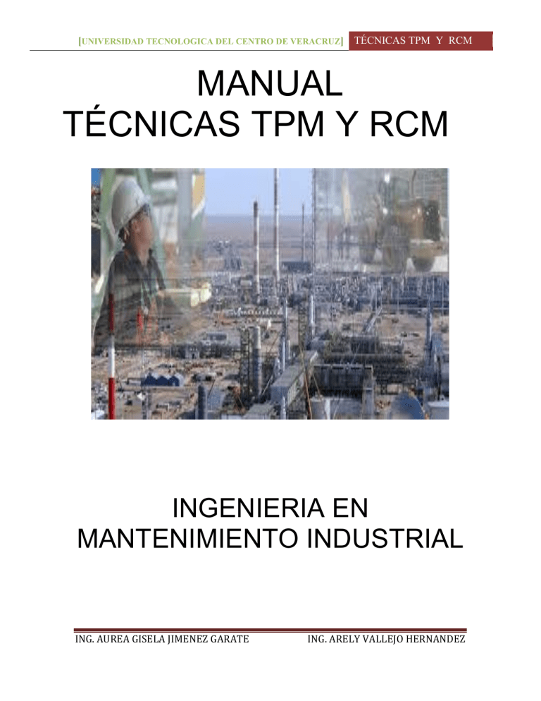 Manual de Técnicas TPM y RCM: Mantenimiento Industrial