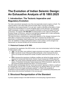 IS 1893:2025 Indian Seismic Design Evolution & Hazard Analysis