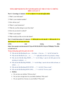 CCN B1 Speaking Exam Study Guide: Topics & Tips