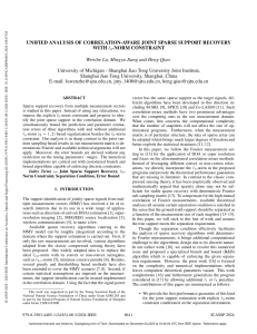 Unified Analysis of Correlation-Aware Joint Sparse Support Recovery with L0-Norm