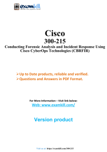 Cisco 300-215 CBRFIR Exam Prep: Questions & Answers