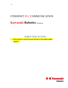 Kawasaki Robot Ethernet/IP Communication Setup Guide