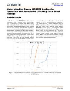 Understanding Power MOSFET Avalanche Operation & UIS/UIL Ratings