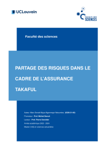 Takaful Insurance Risk Sharing: An Actuarial Approach