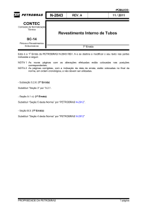 Norma Petrobras N-2843: Revestimento Interno de Tubos