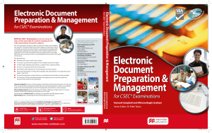 EDPM for CSEC&reg;: Electronic Document Preparation & Management
