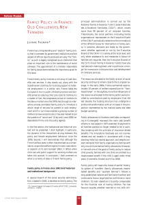 French Family Policy: Challenges & Reforms