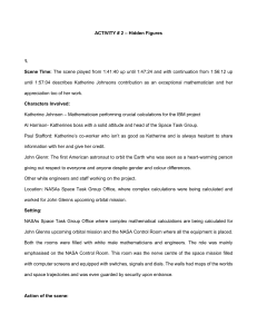 Hidden Figures: Katherine Johnson Analysis & Activity