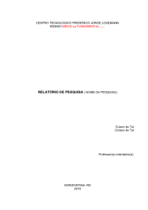 Relat&oacute;rio de Pesquisa: Energia Solar e Polui&ccedil;&atilde;o