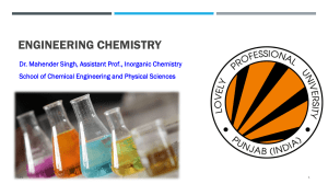 Engineering Chemistry: Water Treatment Presentation